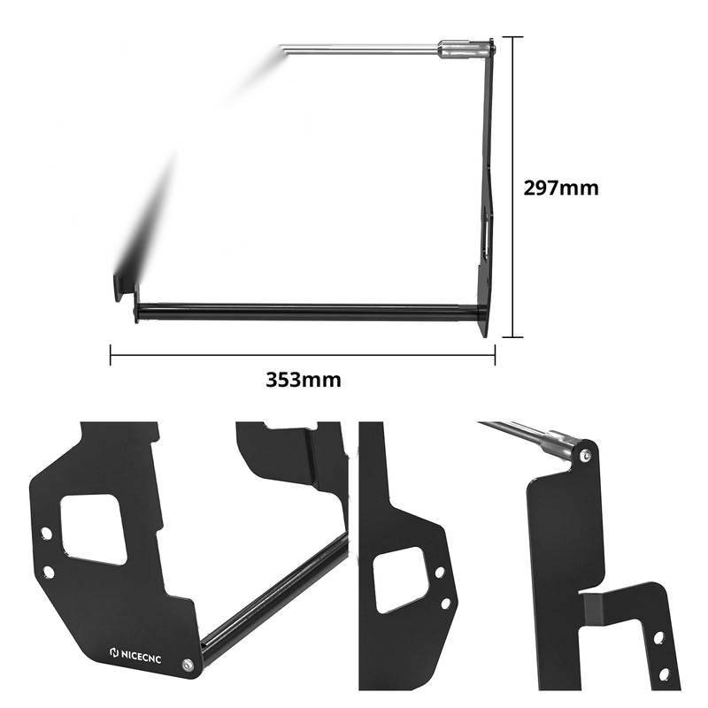 Yamaha Tenere 700 XTZ700 Radiator Frame Bracket Guard (2019-2024)