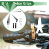 Motorcycle Grips / 1 Pair / Handlebar End Grips Checkered Pattern