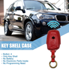 BMW Faux Leather Blue Key Fob Case Cover 4 Button Protector