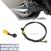 150cm 10mm ID Motorcycle Brake Line Hose 28° 0° Black