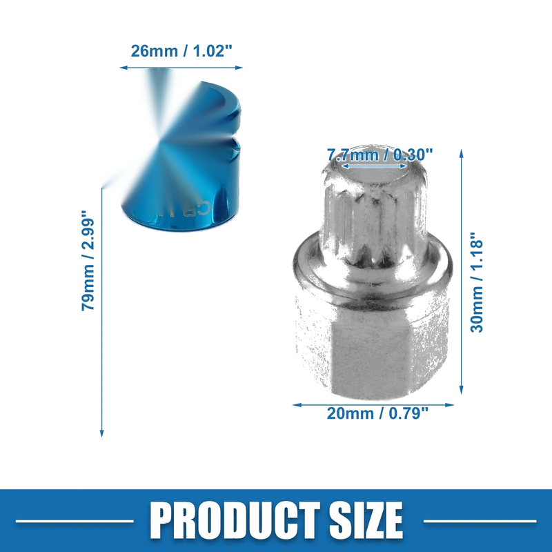 BMW Wheel Screw Lock Lug Nut Kit (2015-2023)