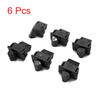 Motorcycle 6pcs Push Button Turn Signal Light Indicator Switch Black