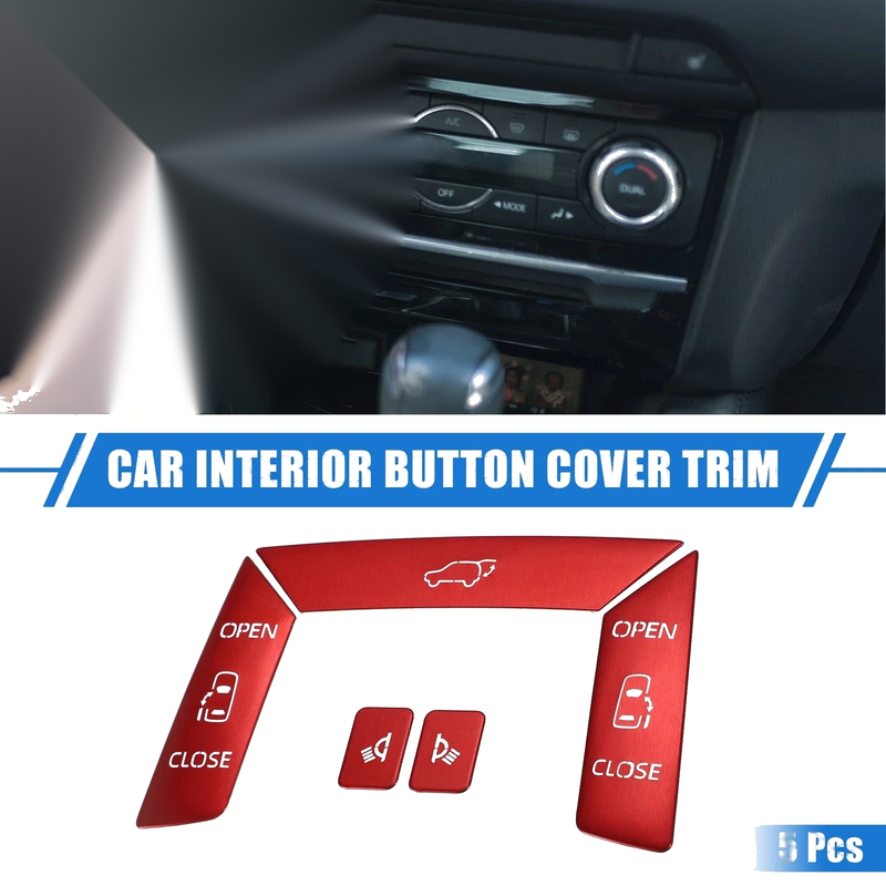 Toyota Sienna 5 x Car Roof Trunk Slide Open Button Cover Trim (2022–2023)