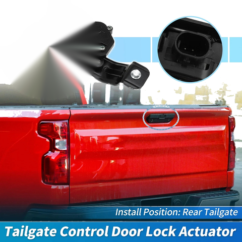 Chevrolet Silverado 1500 for GMC Tailgate Door Lock Actuator