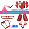 Toyota RAV4 13x ABS Glossy Red Interior Accessories Cover Trim (2019–2024)