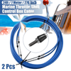 Yamaha Blue 2pcs / 24ft Marine Shift Remote Control Box Cable
