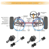 Ford Expedition 6 Pcs Upper Control Arm Sway Bar End Links Kit (2003-2023)