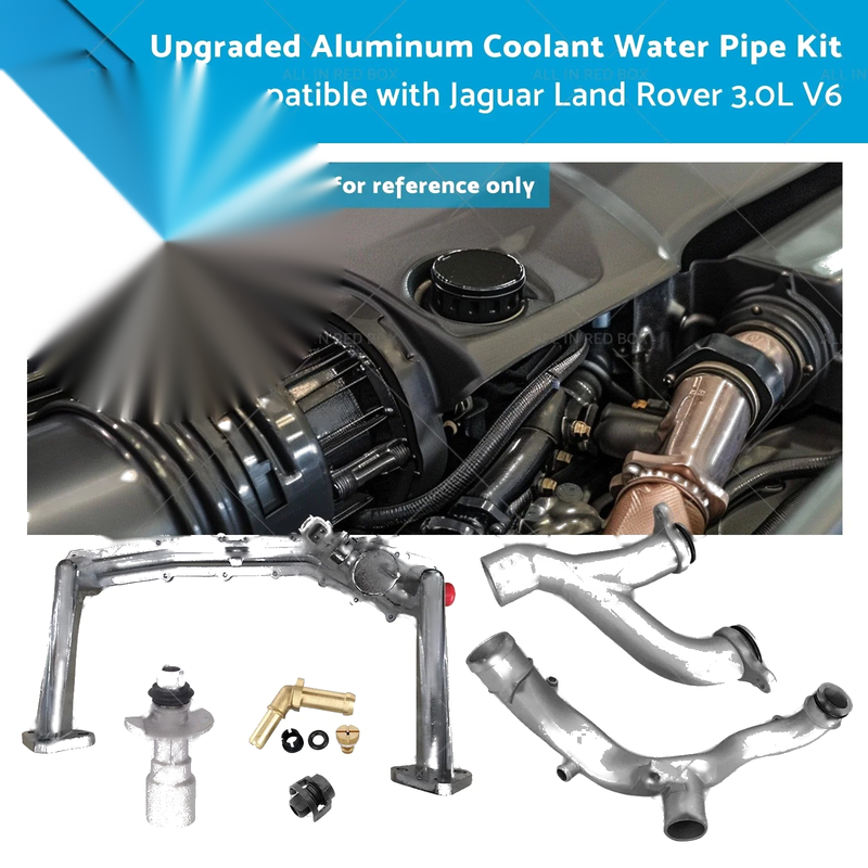 Jaguar Land Rover Aluminum Coolant Water Pipe Kit (2005-2015)