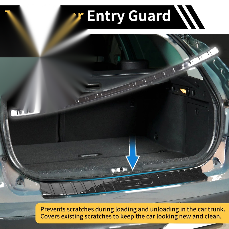 Honda Odyssey 2022-2025 Silver Tone 1 x Piece Rear Bumper Topper