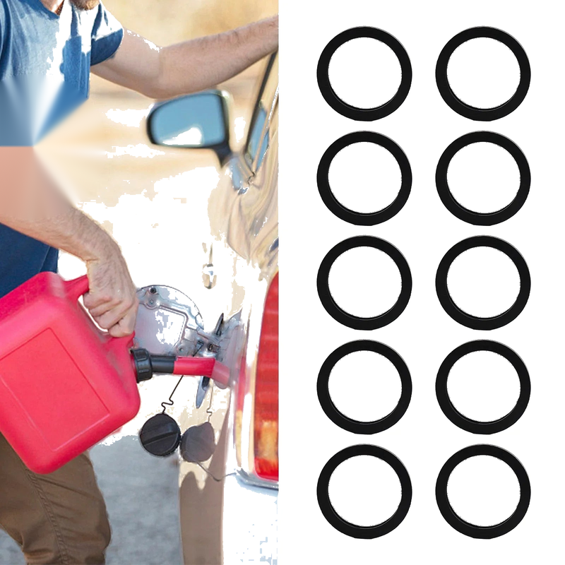 Gas Can Spout Leakproof O-Ring Seals for Tanks 10 Pieces Rubber Gaskets