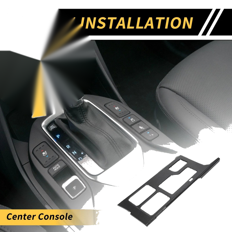 Toyota Tundra Carbon Fiber Gear Shift Panel Cover Trim (2022–2024)