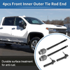 Chevrolet Malibu 4pcs Front Inner Outer Tie Rod End Link (2004-2012)