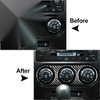 Dodge Challenger Black Carbon Fiber Air Conditioning Switch Panel Trim (2008-2014)