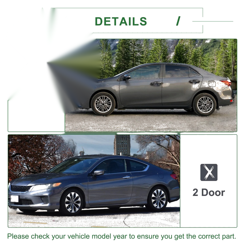 Toyota Front Left & Right Weatherstrip Window Seals