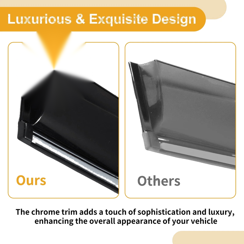 Mitsubishi Outlander Sport RVR (2011-2024) Black Set Window Deflectors