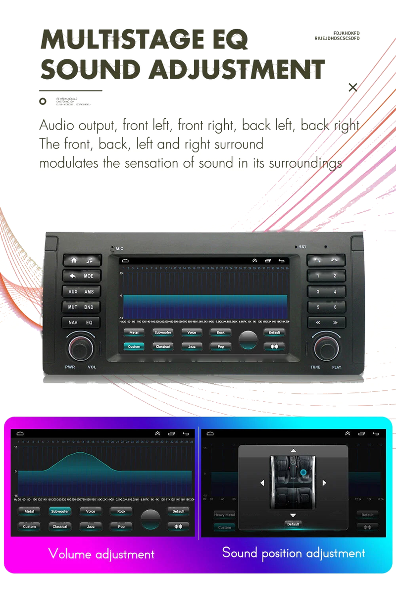 BMW E38 E39 E53 M5 X5 7" Android Stereo Radio GPS Navi Head Unit (1995-2006)