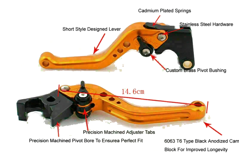 Buell XB9 / XB12 Ulysses (2003-2010) Red F2 Brake Clutch Lever