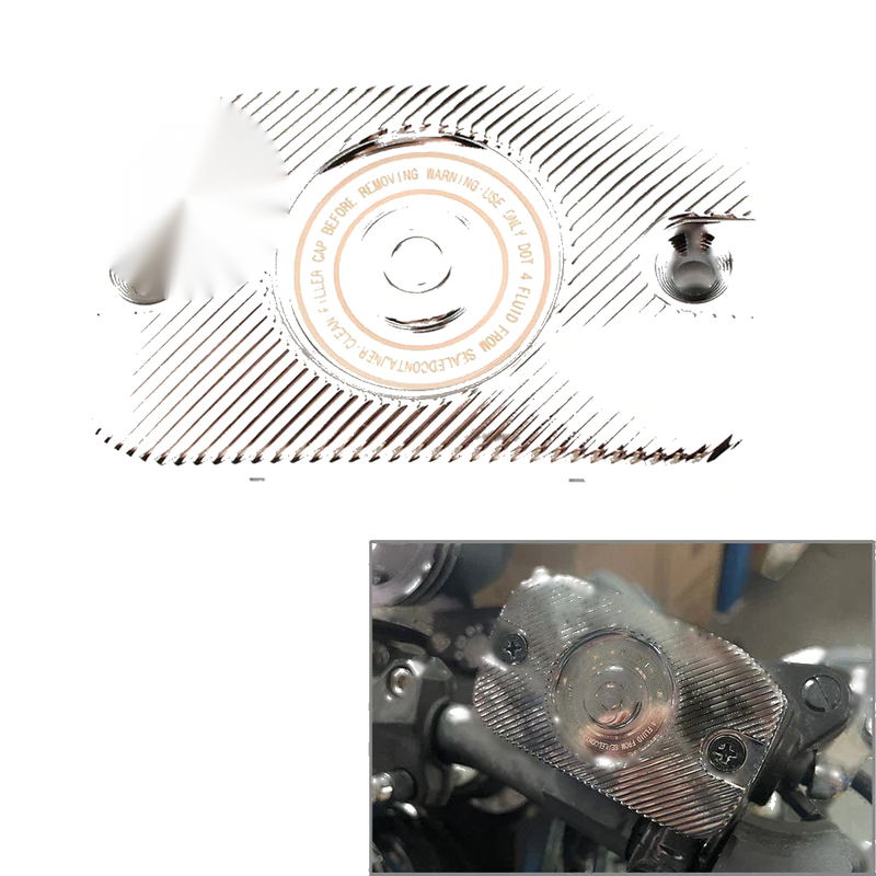 Harley X350 (2023) Chrome Brake Front Reservoir Master Cylinder Cover Cap