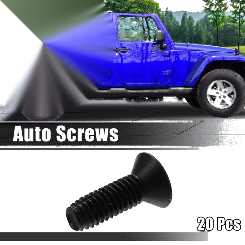 Jeep Wrangler CJ7 YJ TJ Tailgate Door Bolts 20 x Auto Screws (76-06)