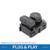Chevrolet Silverado 1500 Suburban Tahoe Plastic Black Mirror Switch