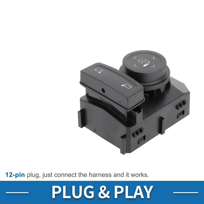Chevrolet Silverado 1500 Suburban Tahoe Plastic Black Mirror Switch