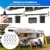 Boats & Campers Stainless Steel Tent Track Ring Set 10 Rings & 10 Hooks