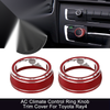 Toyota RAV4 2 x Red AC Climate Control Ring Knob Trim Cover (2019–2021)