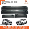 Mitsubishi Pajero Sport Matte Black Scuff Plate Door Sill Protector (2015-2025)