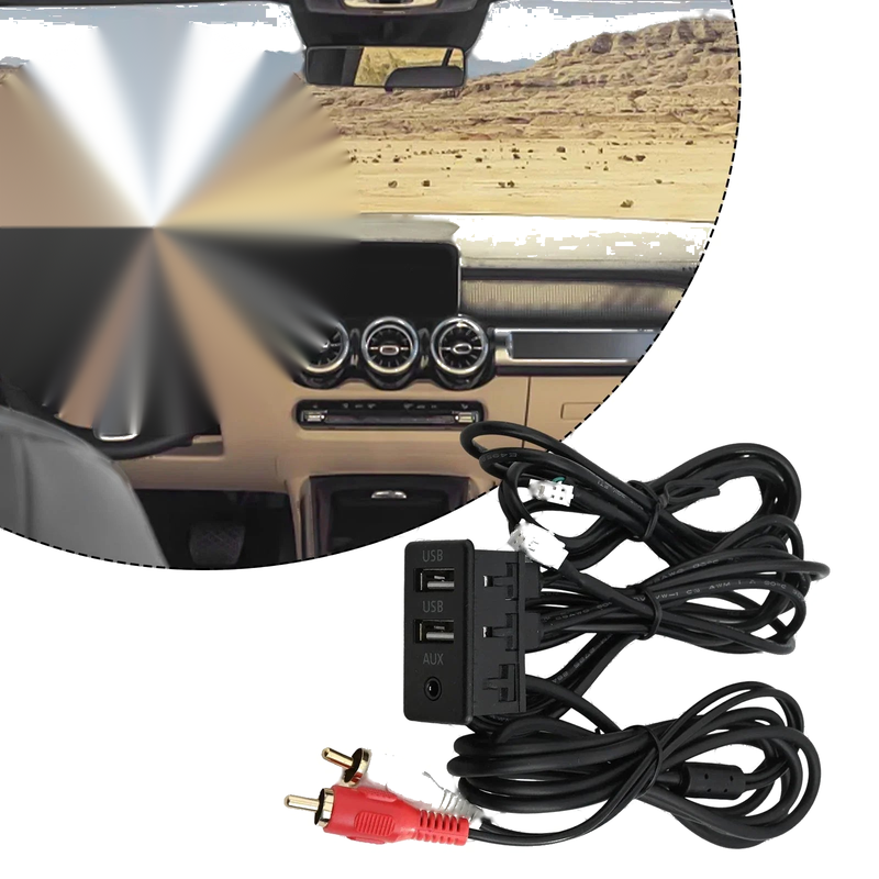 Car DASH Mount USB+TYPEC Port Panel Interface Extension