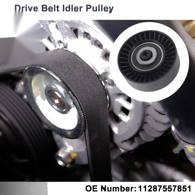 BMW 335 (2007-2013) Black 1 Pcs Drive Belt Idler Pulley