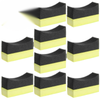 Car 10x Tyre Tire Dressing Applicator Curved Foam Sponge Pad