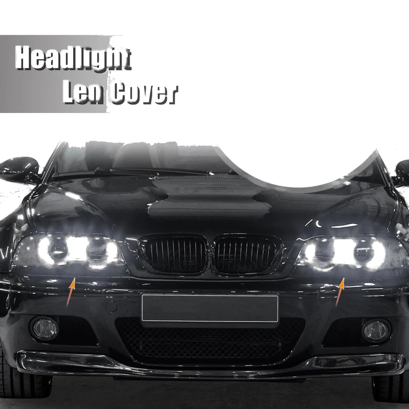BMW E46 (1998-2001) -  63126902753 Front Headlight Lens Covers