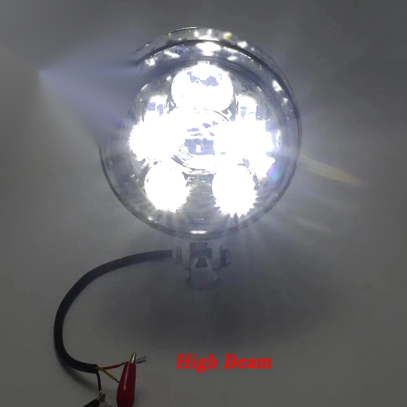 Harley Sportster Softail Chopper 6'' Chrome LED Headlight