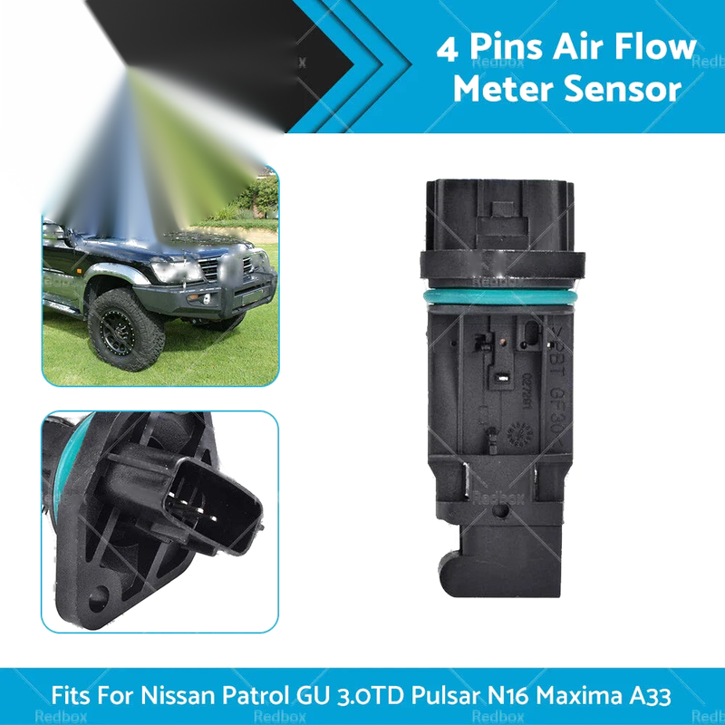 Nissan Patrol GU, Pulsar N16, Maxima A33 Mass Air Flow Sensor (2000-2007)