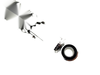 KTM Penton 400 MX Enduro 340mm Chrome Rear Shock Absorbers