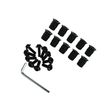 Screw Kit CNC Bolt Windshield Accessory Aluminum Black