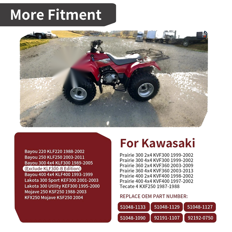 Kawasaki Prairie 400 Fuel Tank Cap Tube (1997-2002)