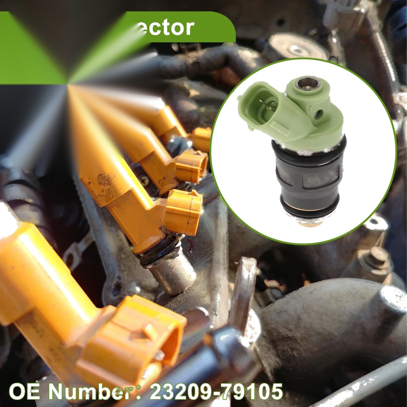 Toyota Hiace Van RZH10 KLH1 Fuel Injector 1 Pcs Green