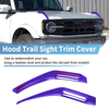 Ford Bronco 2021-2024 - Trail Sight Trim in Purple Hood Hinge Cover