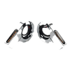 Harley Touring Dyna 33MM-37MM Amber Chrome Fork Turn Signal Lights
