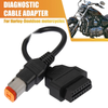 4Pin to OBD2 Diagnostic Scanner Adapter Cable Harley Davidson 16Pin to 4Pin