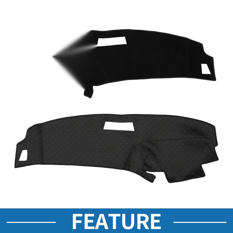 Ford Ranger 1989-1994 Sun Protector Black Dashboard Cover Mat