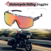 Motorcycle Goggles Motorcycle Riding Red Lens Gray Frame PC