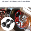 2 x Aluminum Alloy Motorcycle Slider Frame 1.1"-1.3" Titanium Tone