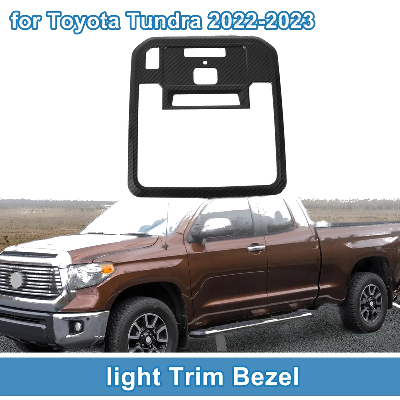 Toyota Tundra Front Row Headlight Trim Bezel Carbon Fiber (2022–2023)
