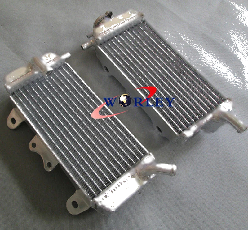 Yamaha YZF450 YZ450F Aluminum Radiator & Red Hose Kit (2007-2009)