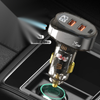 Car 125W Car Charger Type C Dual USB Quick Charge Smart Display