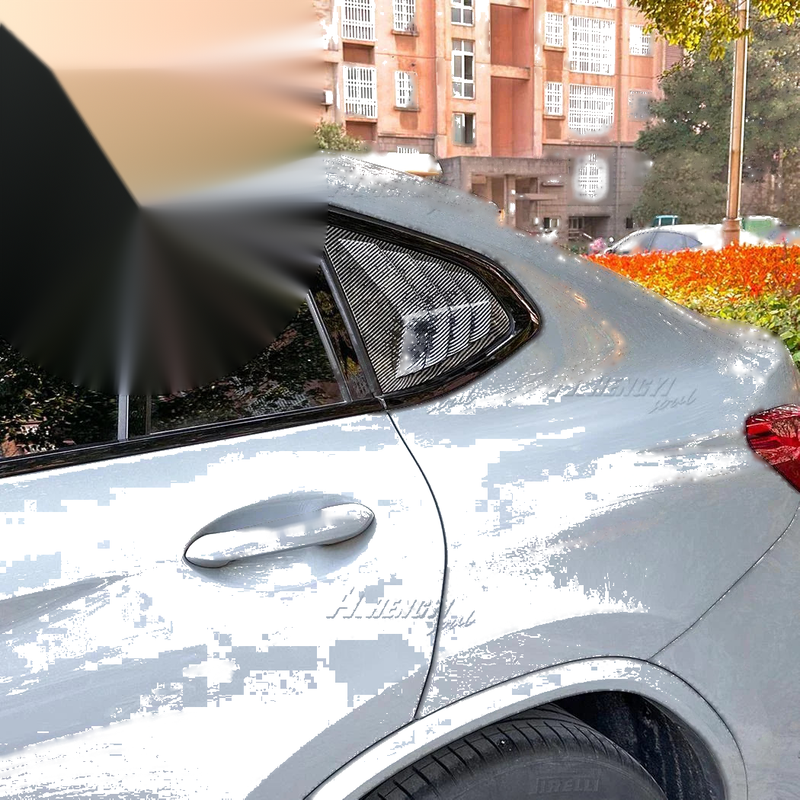 BMW X4 Carbon Style Rear Window Louver Shutter Vent Cover (2018–2024)