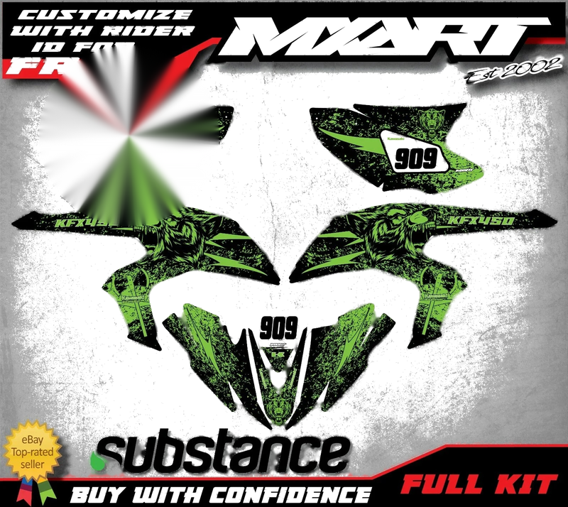 KAWASAKI KXF 450R ATV Quad Bike BEAR STYLE Graphics Kit