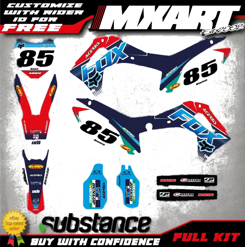 Honda CRF 250 Foxy Style Graphic Kit (2014-2017)